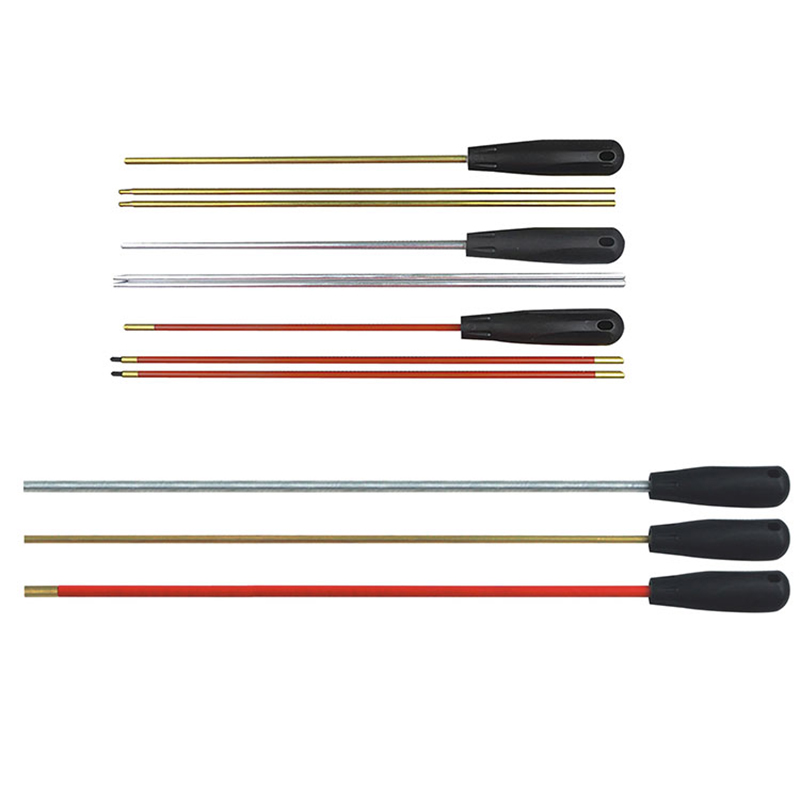 3-osainen pistoolin puhdistustangot muovikahva