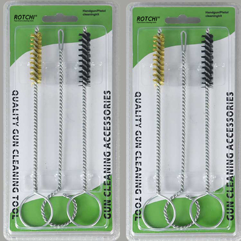 9 mm:n käsiaseiden puhdistussarja läpipainopakkaus
