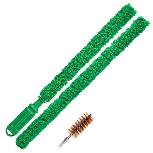 Flocking-kuitu (synteettinen) haulikkopuhdistus mukavalla kahvalla. 12/16Ga tai 20Ga. 2kpl pakkaus, työpituus 930mm.