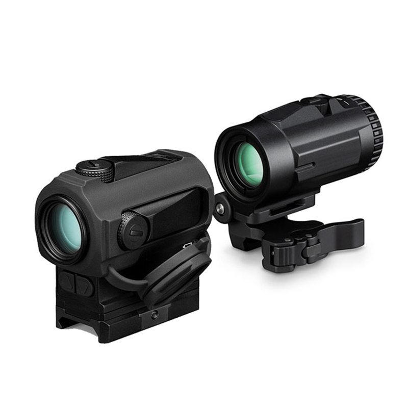 Taktiset 3X suurennustähtäimet Optiikka Metsästyskiikaritähtäimet Red Dot -tähtäin QD-kiinnikkeellä 20 mm:n kiväärin kiskoon