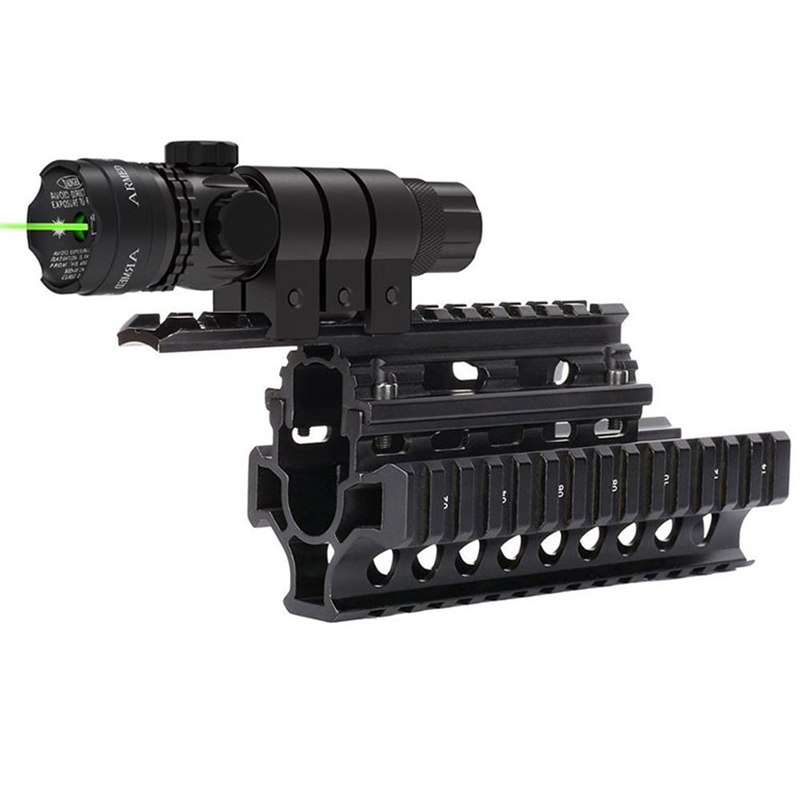 Tactical Outdoor Metsästys Ammunta Kivääri Pistol Glock Picatinny Rail Mount Green Dot Sight lasertähtäin pistooliin